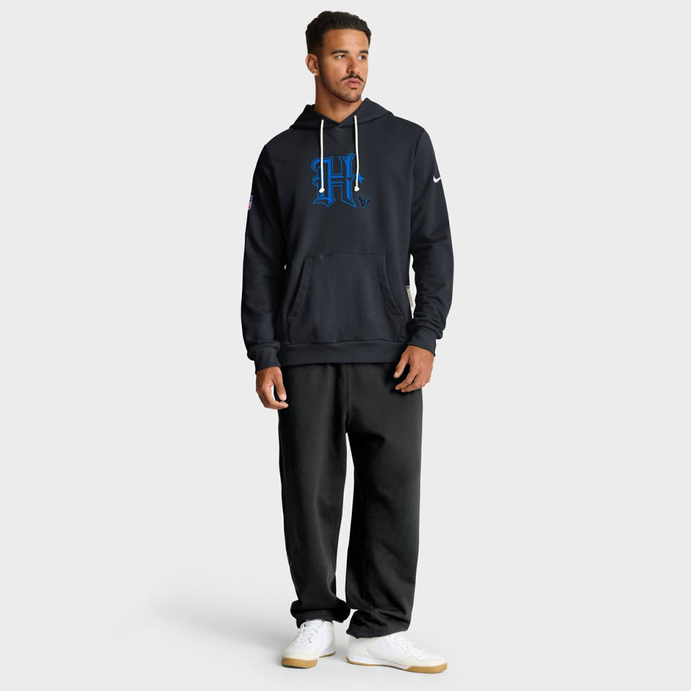 Houston Texans Sideline Standard Issue Alt 2 Dri-FIT Hoodie - Navy - Nike