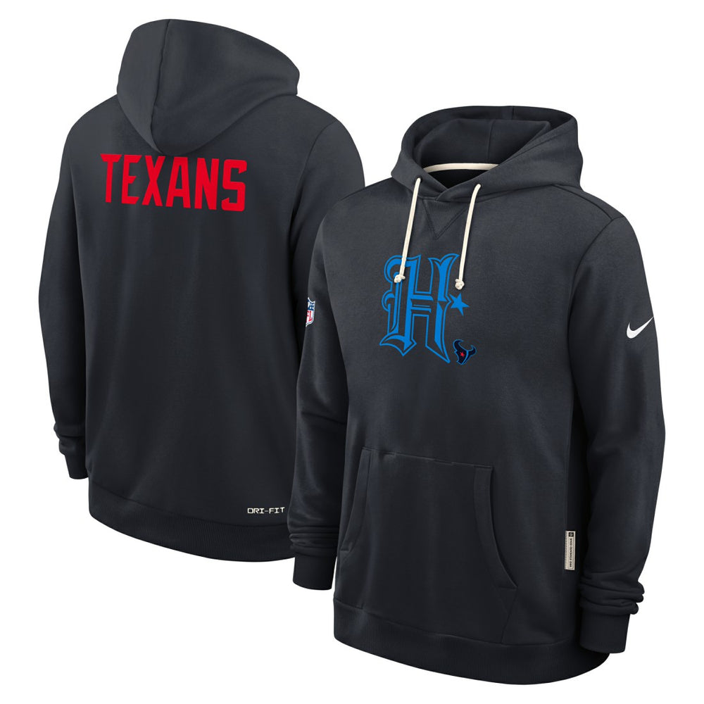 Houston Texans Sideline Standard Issue Alt 2 Dri-FIT Hoodie - Navy - Nike