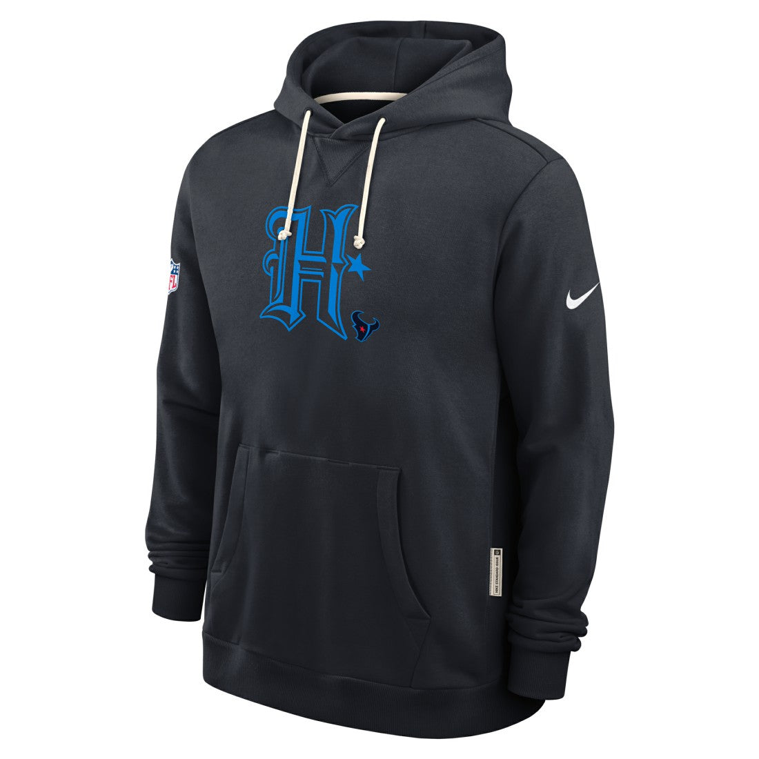 Houston Texans Sideline Standard Issue Alt 2 Dri-FIT Hoodie - Navy - Nike