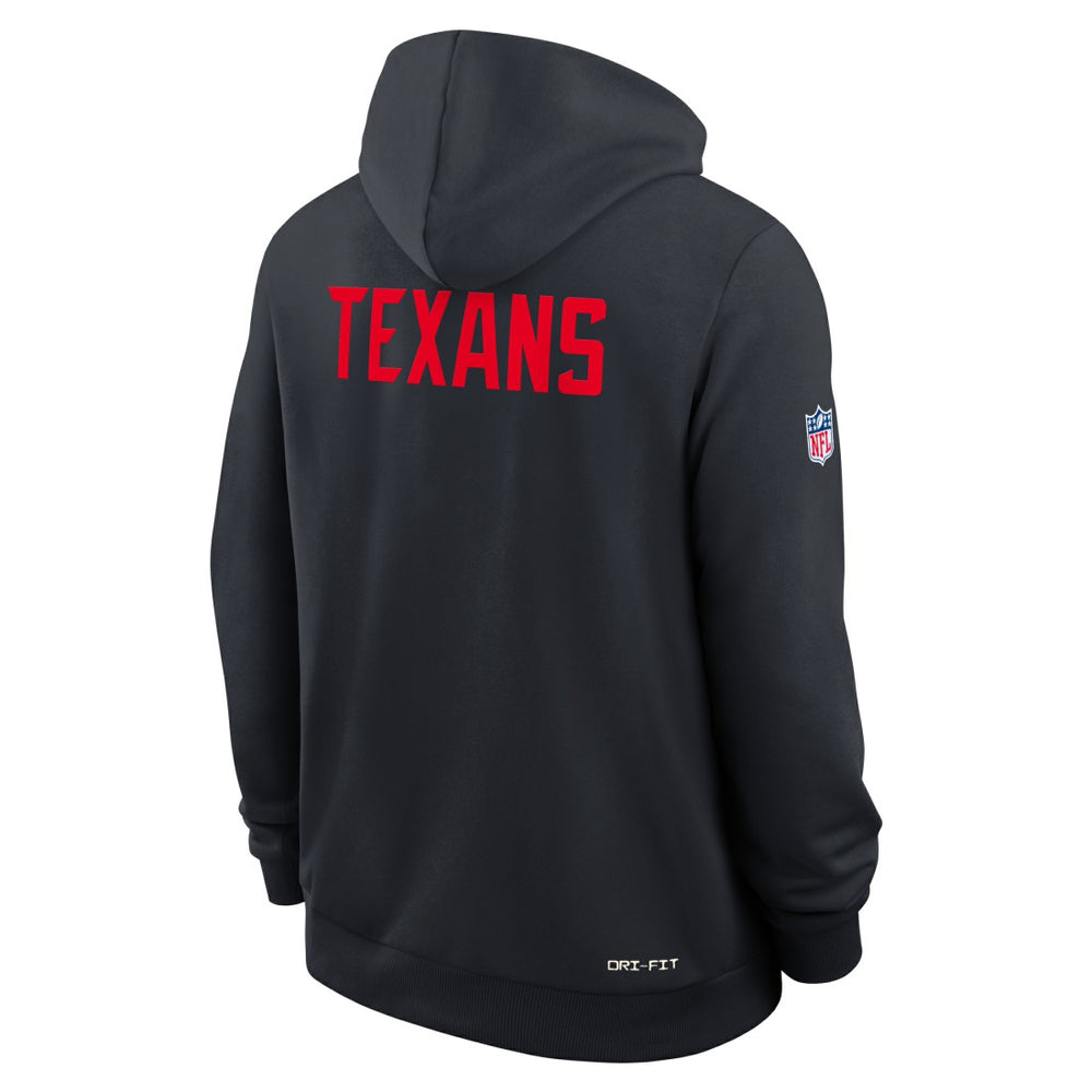 Houston Texans Sideline Standard Issue Alt 2 Dri-FIT Hoodie - Navy - Nike