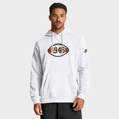 Cleveland Browns Sideline Standard Issue Alt 2 Dri-FIT Hoodie - White - Nike