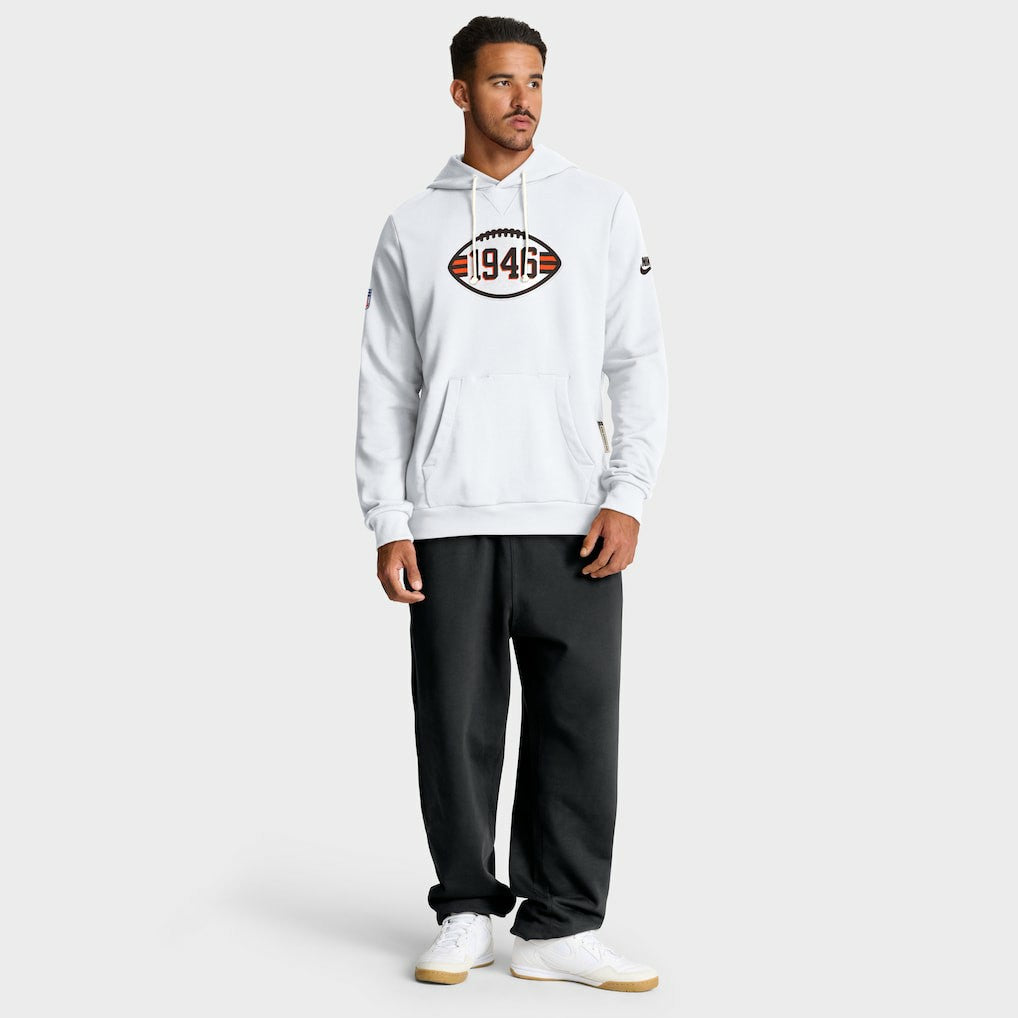Cleveland Browns Sideline Standard Issue Alt 2 Dri-FIT Hoodie - White - Nike