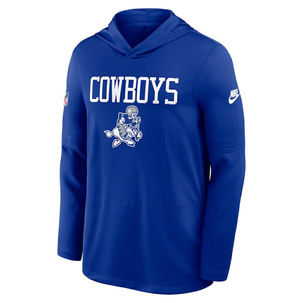 Dallas Cowboys Sideline Alt Pack Dri-FIT Lightweight Hooded Top - Royal - Nike