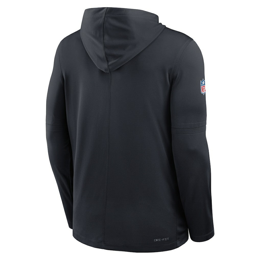 Houston Texans Sideline Pass Accuracy Dri-FIT Long Sleeve Hoodie T-Shirt  - Blue - Nike