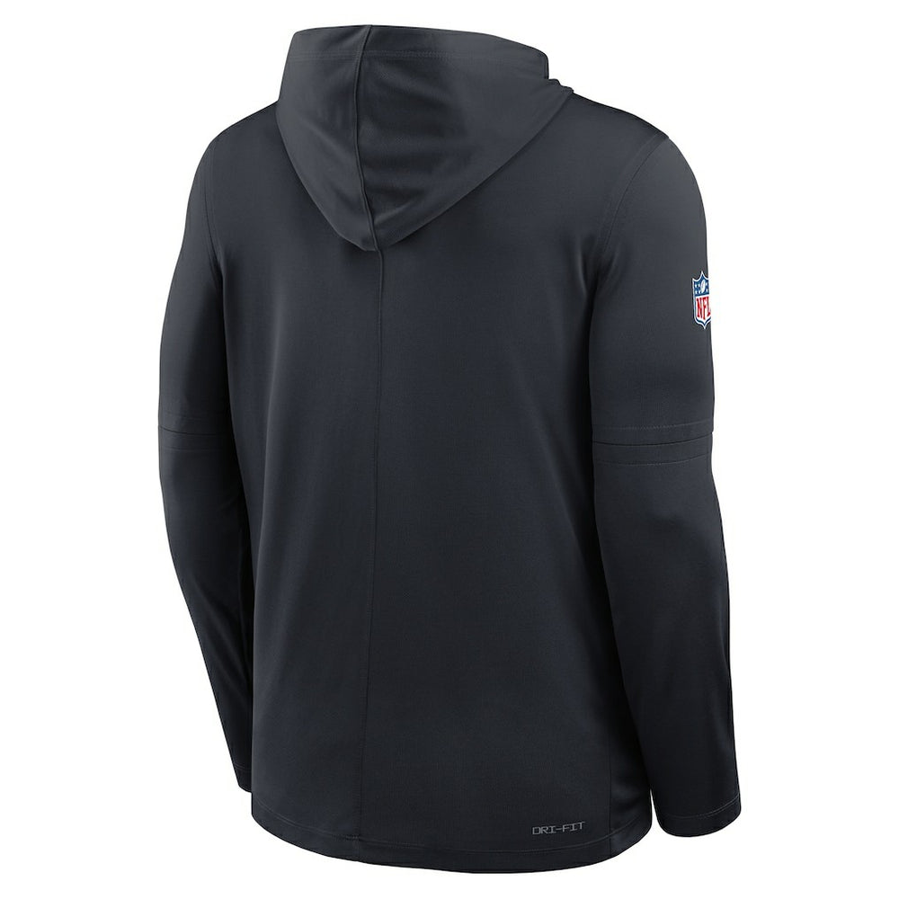 Houston Texans Sideline Pass Accuracy Dri-FIT Long Sleeve Hoodie T-Shirt  - Blue - Nike