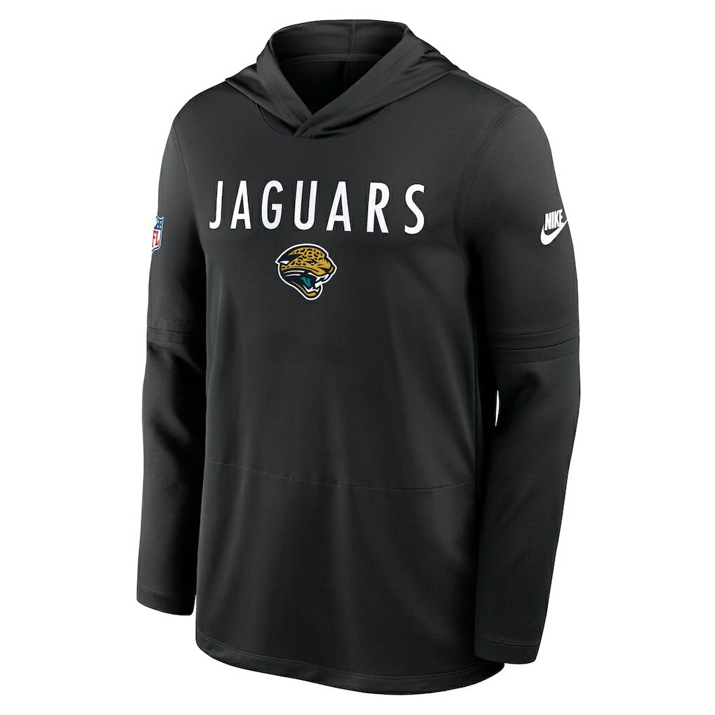 Jacksonville Jaguars Sideline Pass Accuracy Dri-FIT Long Sleeve Hoodie T-Shirt  - Black - Nike