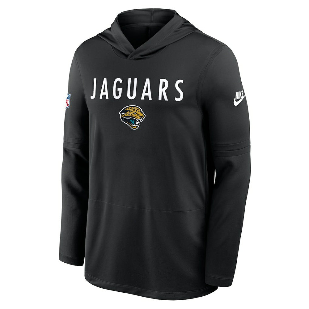 Jacksonville Jaguars Sideline Pass Accuracy Dri-FIT Long Sleeve Hoodie T-Shirt  - Black - Nike