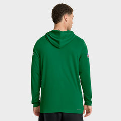Philadelphia Eagles Sideline Pass Accuracy Dri-FIT Long Sleeve Hoodie T-Shirt  - Kelly Green - Nike
