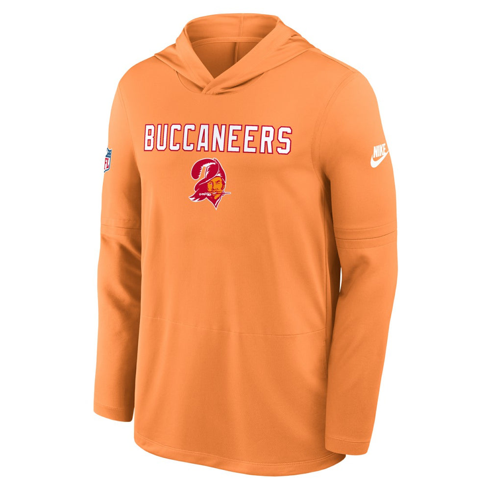 Tampa Bay Buccaneers Sideline Pass Accuracy Dri-FIT Long Sleeve Hoodie T-Shirt - Orange - Nike