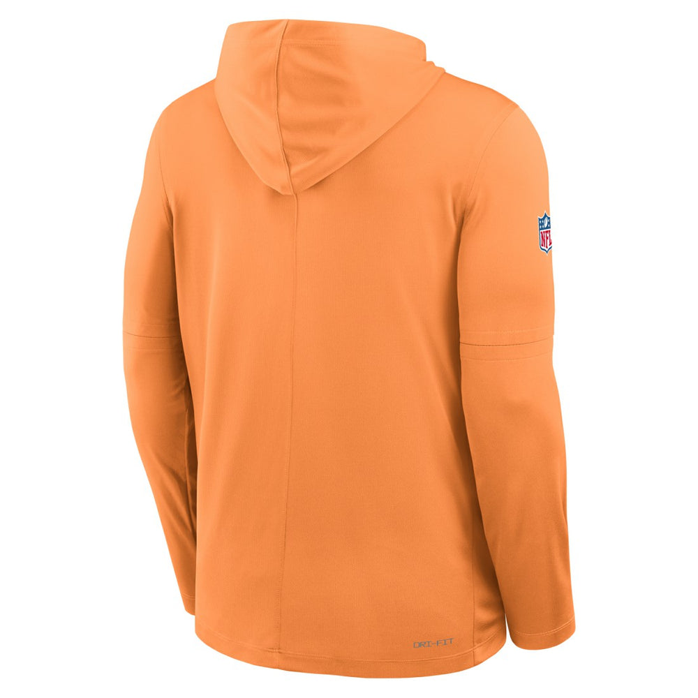 Tampa Bay Buccaneers Sideline Pass Accuracy Dri-FIT Long Sleeve Hoodie T-Shirt - Orange - Nike