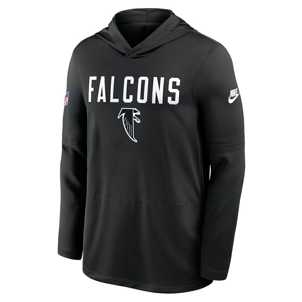 Atlanta Falcons Sideline Pass Accuracy Dri-FIT Long Sleeve Hoodie T-Shirt - Black - Nike