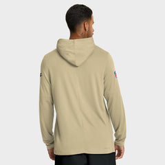New Orleans Saints Sideline Pass Accuracy Dri-FIT Long Sleeve Hoodie T-Shirt - Gold - Nike