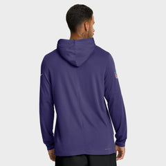 Baltimore Ravens Sideline Pure Fury Performance Long Sleeve Hoodie T-Shirt - Purple - Nike