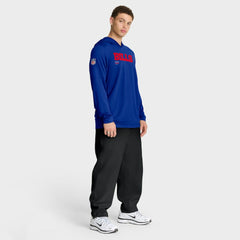 Buffalo Bills Sideline Pure Fury Performance Long Sleeve Hoodie T-Shirt - Royal - Nike