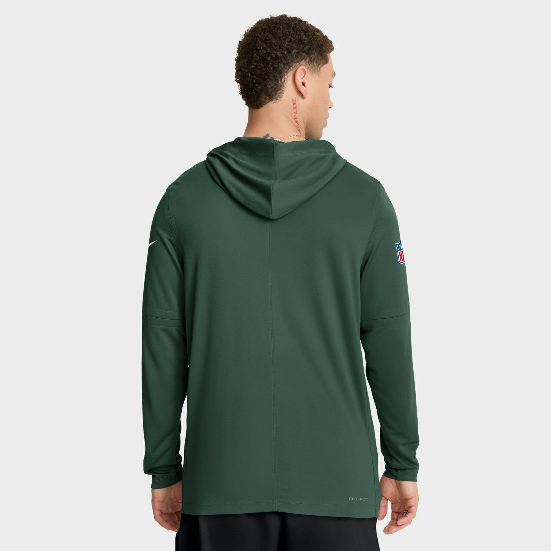 Green Bay Packers Sideline Pure Fury Performance Long Sleeve Hoodie T-Shirt - Green - Nike