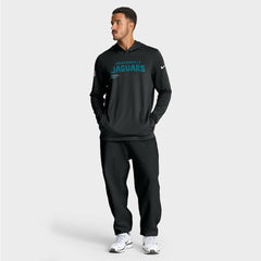 Jacksonville Jaguars Sideline Pure Fury Performance Long Sleeve Hoodie T-Shirt - Black - Nike
