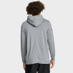 Detroit Lions Sideline Pure Fury Performance Long Sleeve Hoodie T-Shirt - Gray - Nike