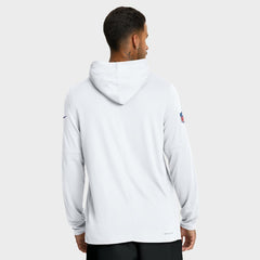 Minnesota Vikings Sideline Pure Fury Performance Long Sleeve Hoodie T-Shirt - White - Nike
