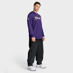 Minnesota Vikings Sideline Pure Fury Performance Long Sleeve Hoodie T-Shirt - Purple - Nike