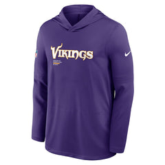 Minnesota Vikings Sideline Pure Fury Performance Long Sleeve Hoodie T-Shirt - Purple - Nike