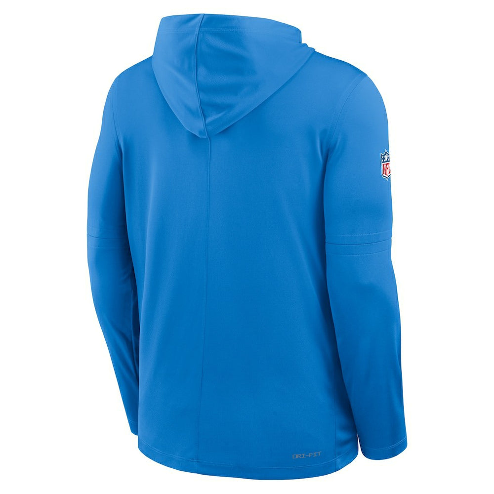 Los Angeles Chargers Sideline Pure Fury Performance Long Sleeve Hoodie T-Shirt - Powder Blue - Nike