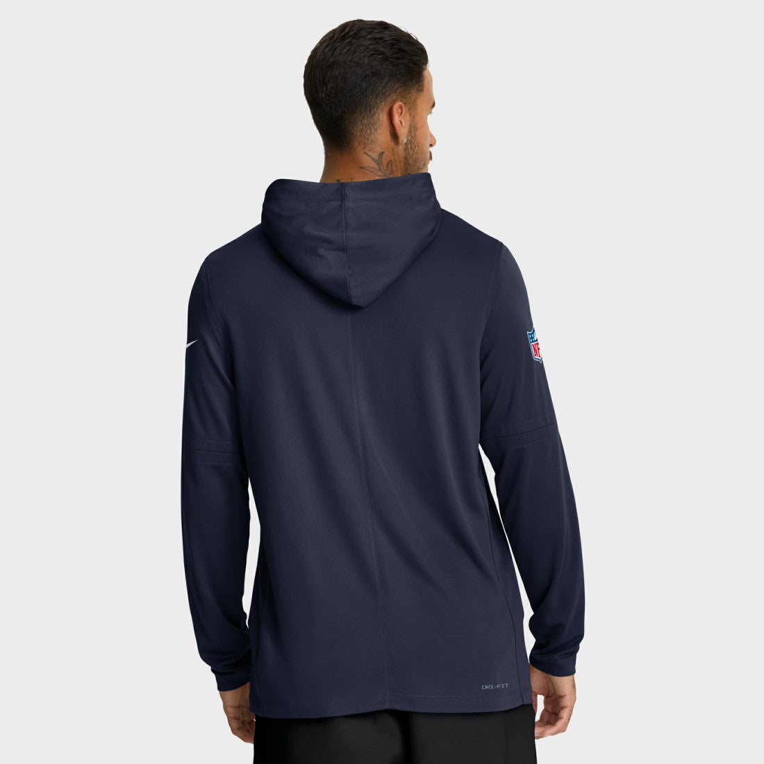 Seattle Seahawks Sideline Pure Fury Performance Long Sleeve Hoodie T-Shirt - College Navy - Nike
