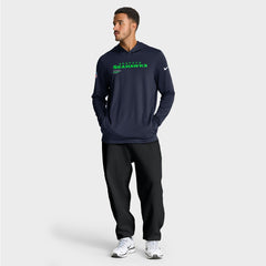 Seattle Seahawks Sideline Pure Fury Performance Long Sleeve Hoodie T-Shirt - College Navy - Nike