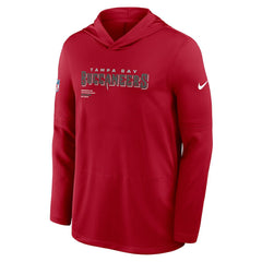Tampa Bay Buccaneers Sideline Pure Fury Performance Long Sleeve Hoodie T-Shirt - Red - Nike