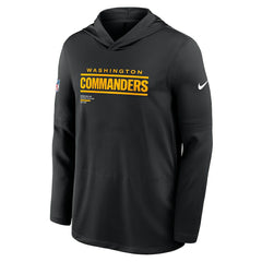 Washington Commanders Sideline Pure Fury Performance Long Sleeve Hoodie T-Shirt - Black - Nike