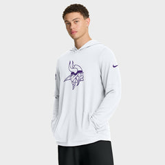Minnesota Vikings Sideline Option Read Dri-FIT Long Sleeve Hoodie T-Shirt  - White - Nike