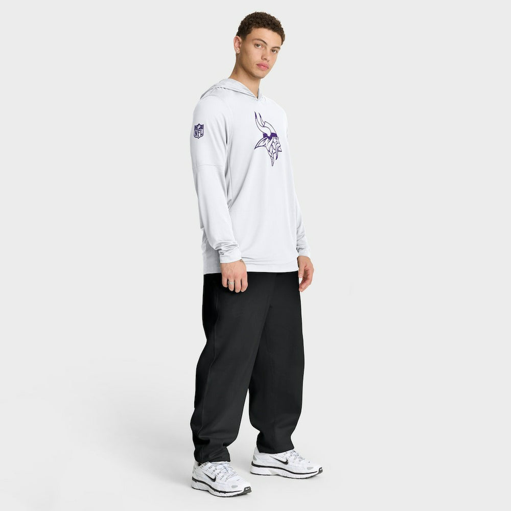 Minnesota Vikings Sideline Option Read Dri-FIT Long Sleeve Hoodie T-Shirt  - White - Nike