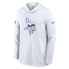Minnesota Vikings Sideline Option Read Dri-FIT Long Sleeve Hoodie T-Shirt  - White - Nike