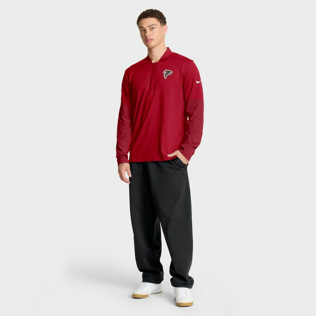 Atlanta Falcons Sideline Dri-FIT Half-Zip Pullover - Red - Nike