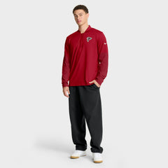 Atlanta Falcons Sideline Dri-FIT Half-Zip Pullover - Red - Nike