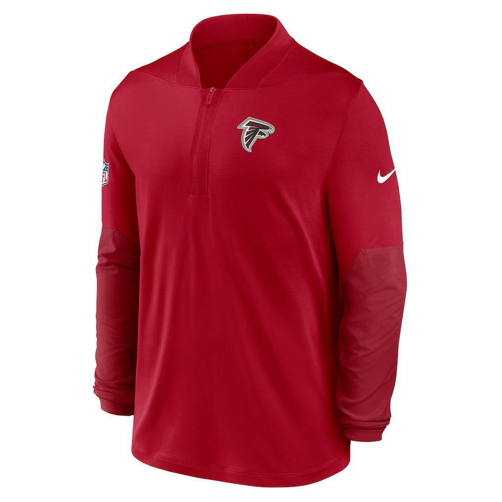 Atlanta Falcons Sideline Dri-FIT Half-Zip Pullover - Red - Nike