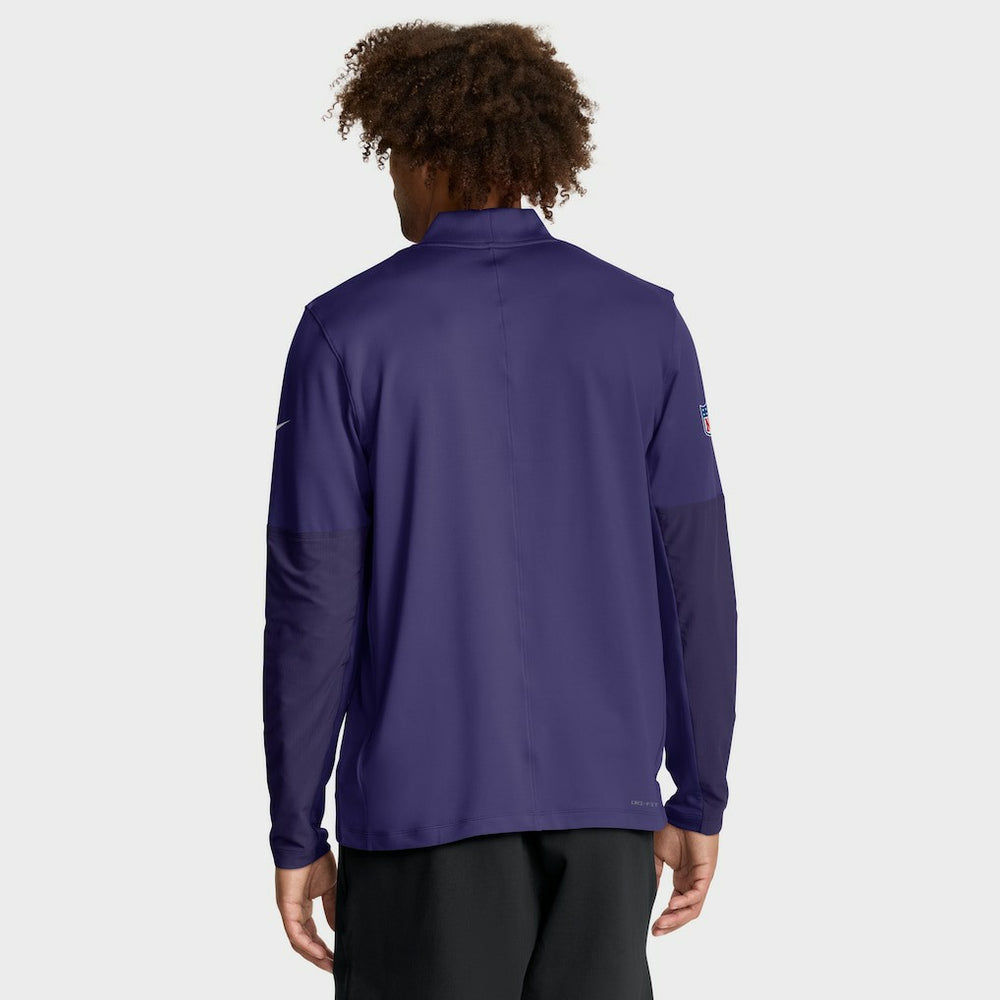Baltimore Ravens Sideline Dri-FIT Half-Zip Pullover - Purple - Nike