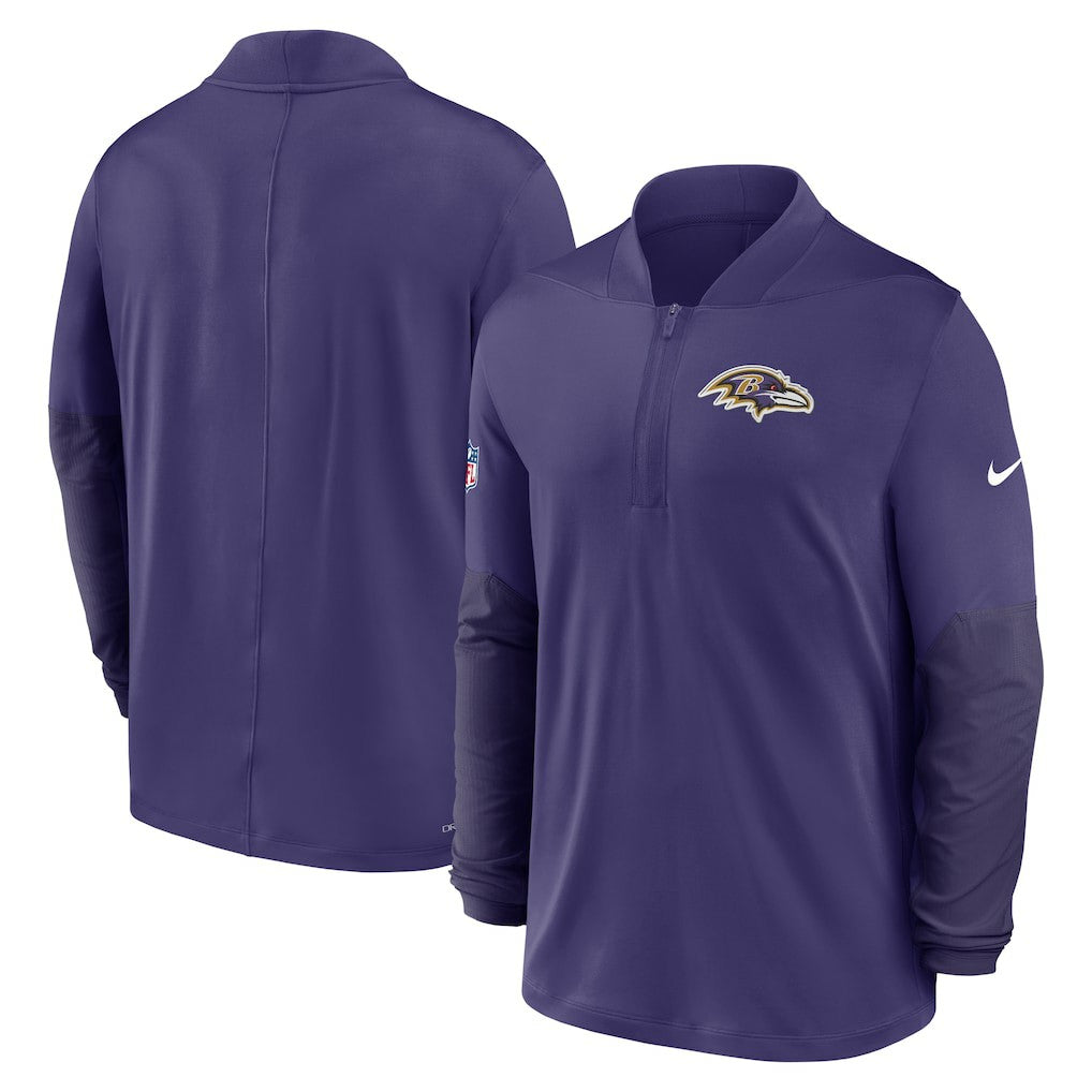 Baltimore Ravens Sideline Dri-FIT Half-Zip Pullover - Purple - Nike