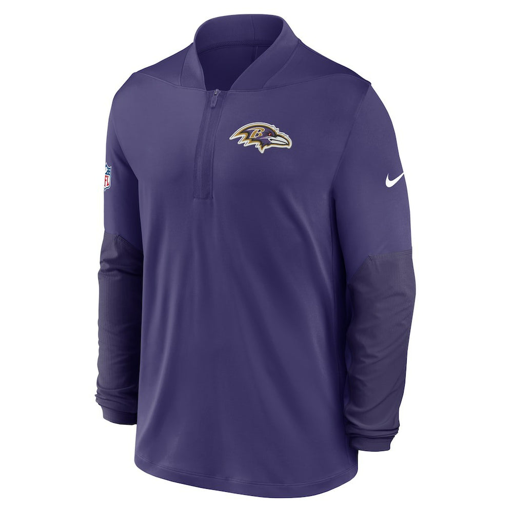 Baltimore Ravens Sideline Dri-FIT Half-Zip Pullover - Purple - Nike