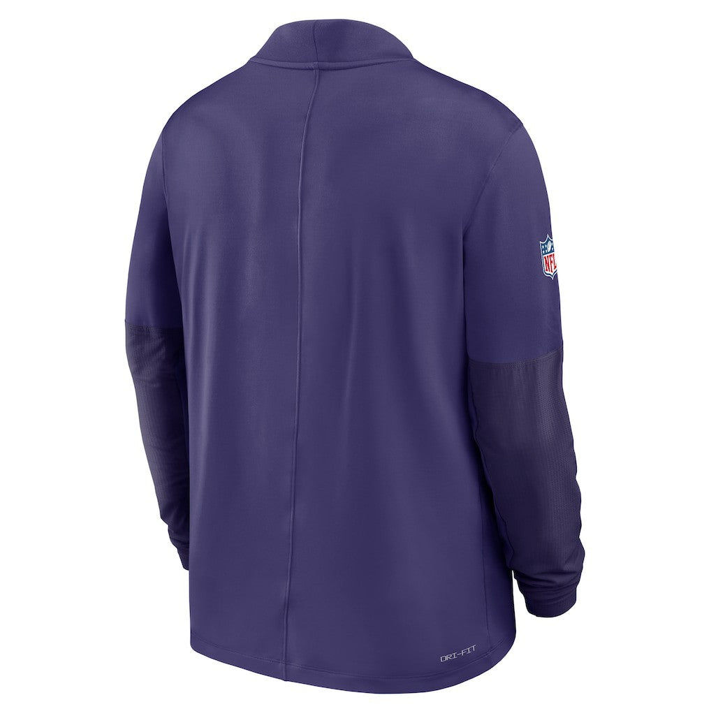 Baltimore Ravens Sideline Dri-FIT Half-Zip Pullover - Purple - Nike