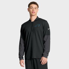 Carolina Panthers Sideline Dri-FIT Half-Zip Pullover - Black - Nike