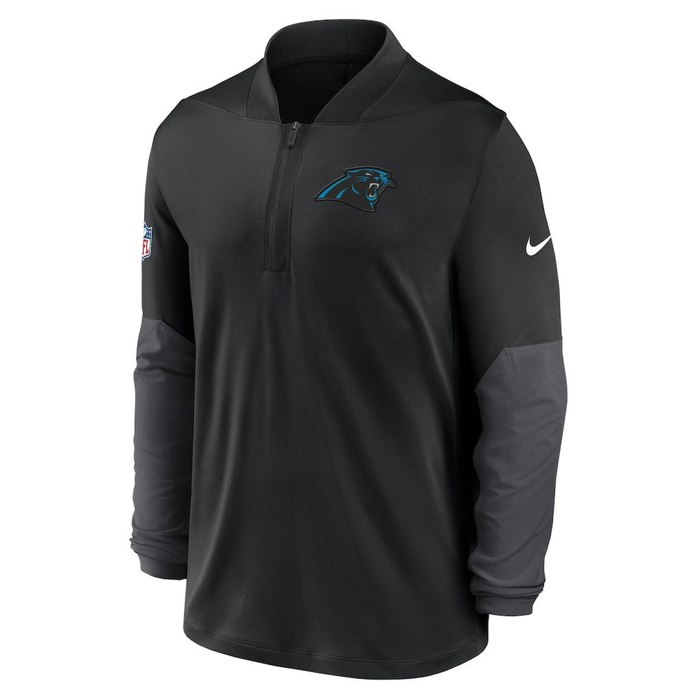 Carolina Panthers Sideline Dri-FIT Half-Zip Pullover - Black - Nike