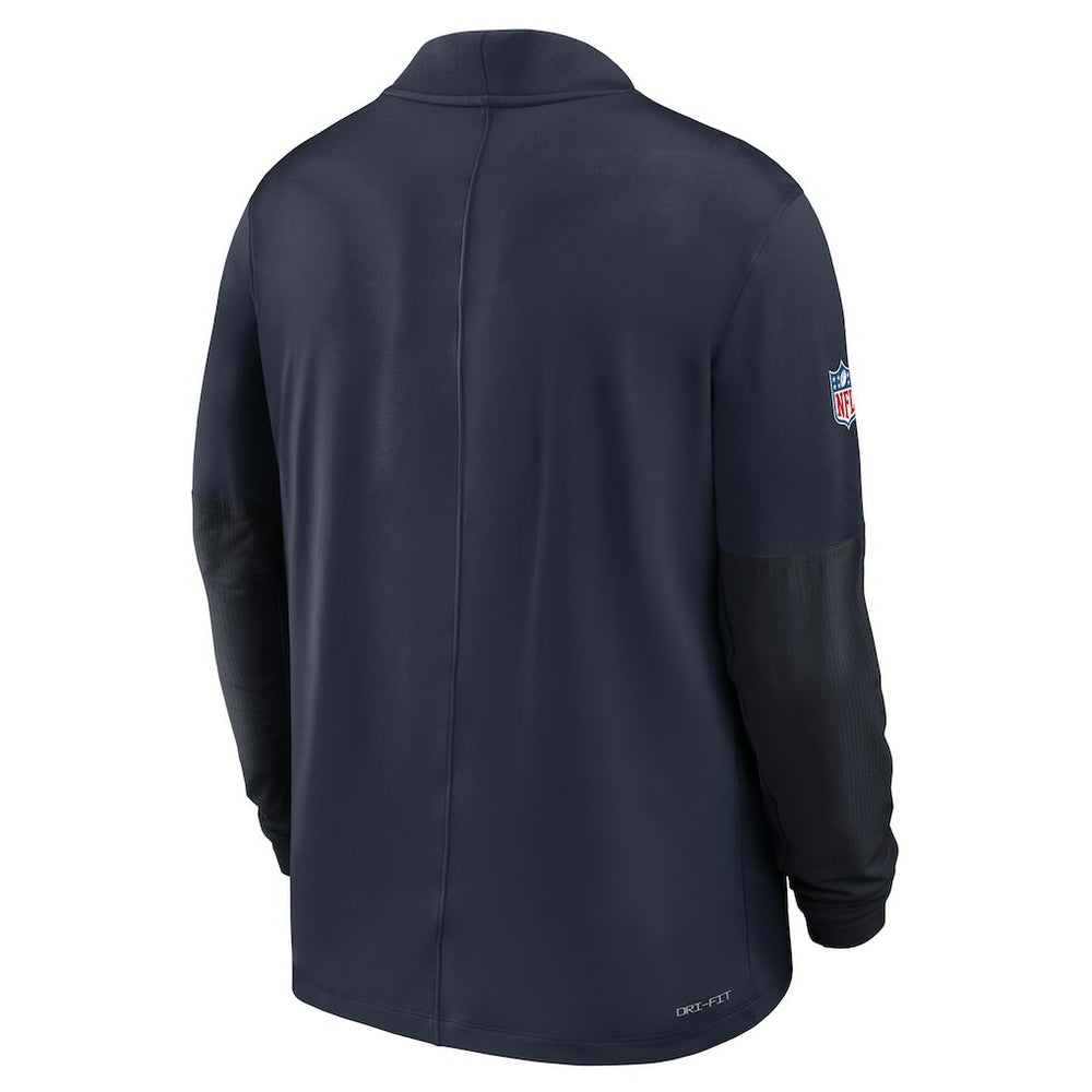Chicago Bears Sideline Dri-FIT Half-Zip Pullover - Navy - Nike