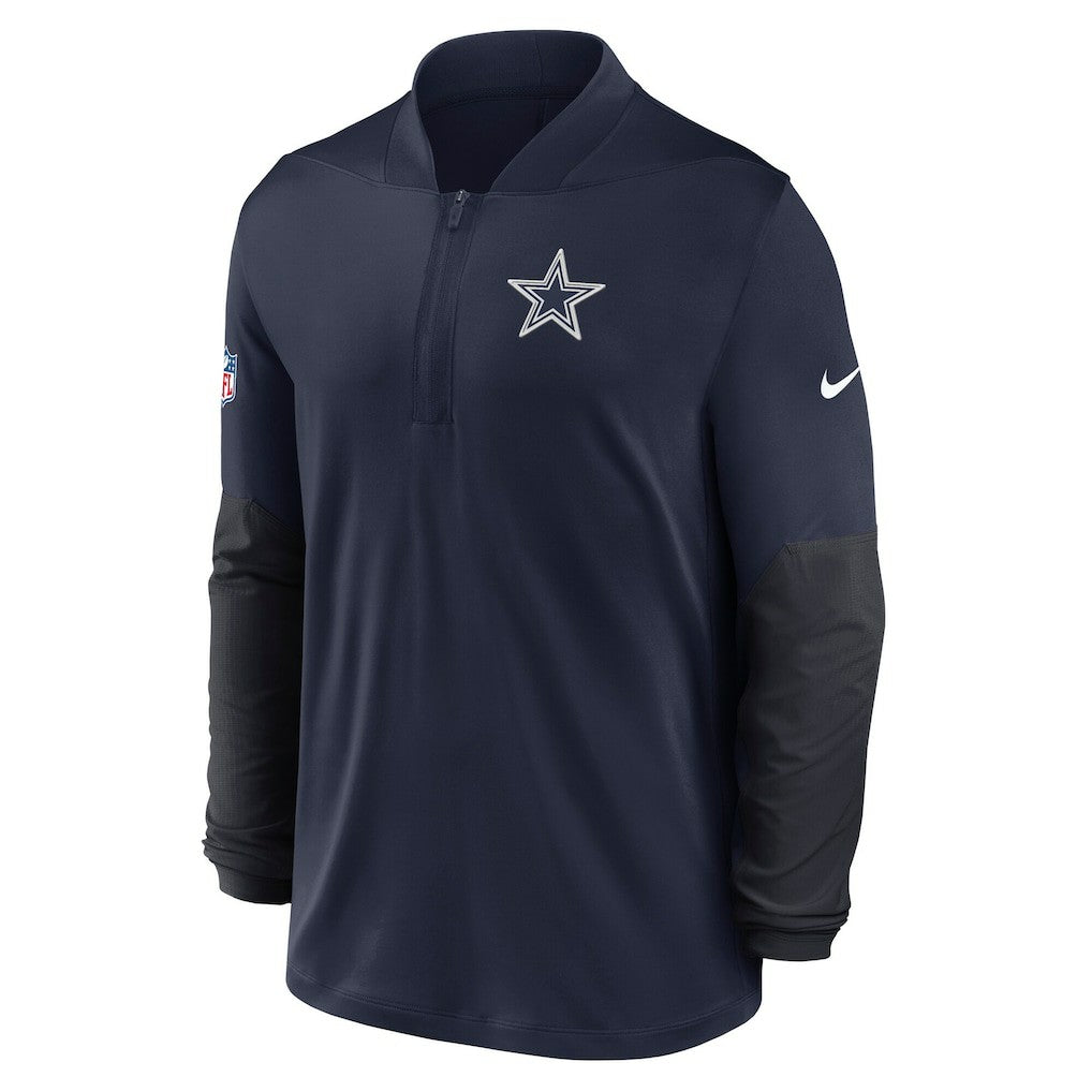 Dallas Cowboys Sideline Dri-FIT Half-Zip Pullover - Navy - Nike