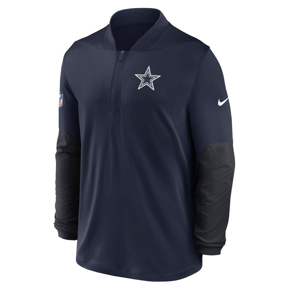 Dallas Cowboys Sideline Dri-FIT Half-Zip Pullover - Navy - Nike