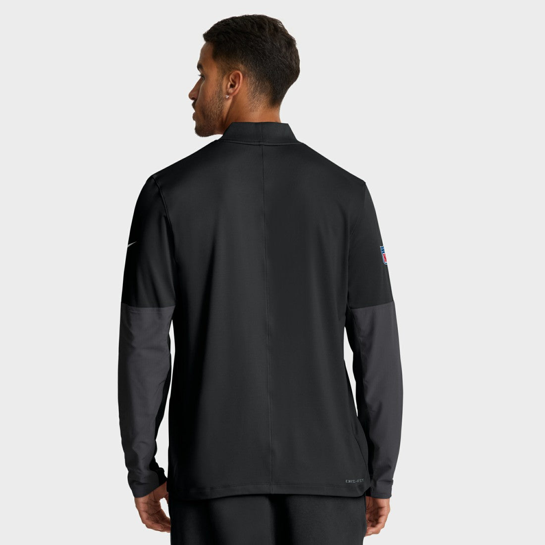 Detroit Lions Sideline Dri-FIT Half-Zip Pullover - Black - Nike