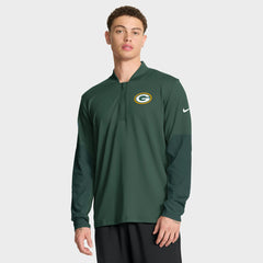 Green Bay Packers Sideline Dri-FIT Half-Zip Pullover - Green - Nike