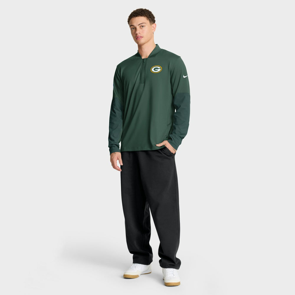 Green Bay Packers Sideline Dri-FIT Half-Zip Pullover - Green - Nike