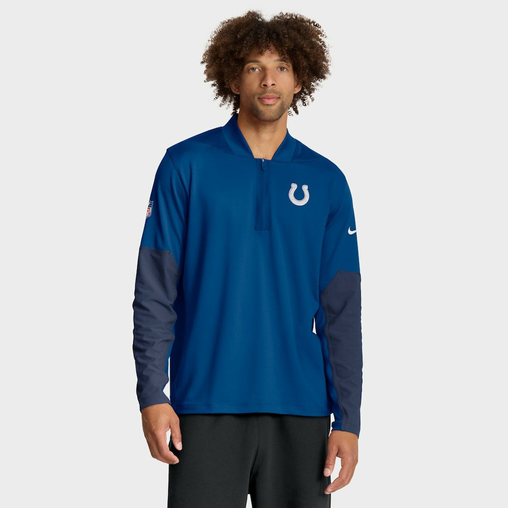 Indianapolis Colts Sideline Dri-FIT Half-Zip Pullover - Royal - Nike
