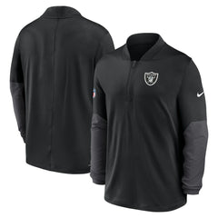 Las Vegas Raiders Sideline Dri-FIT Half-Zip Pullover - Black - Nike