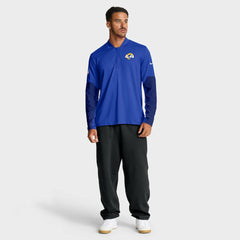 Los Angeles Rams Sideline Dri-FIT Half-Zip Pullover - Royal - Nike